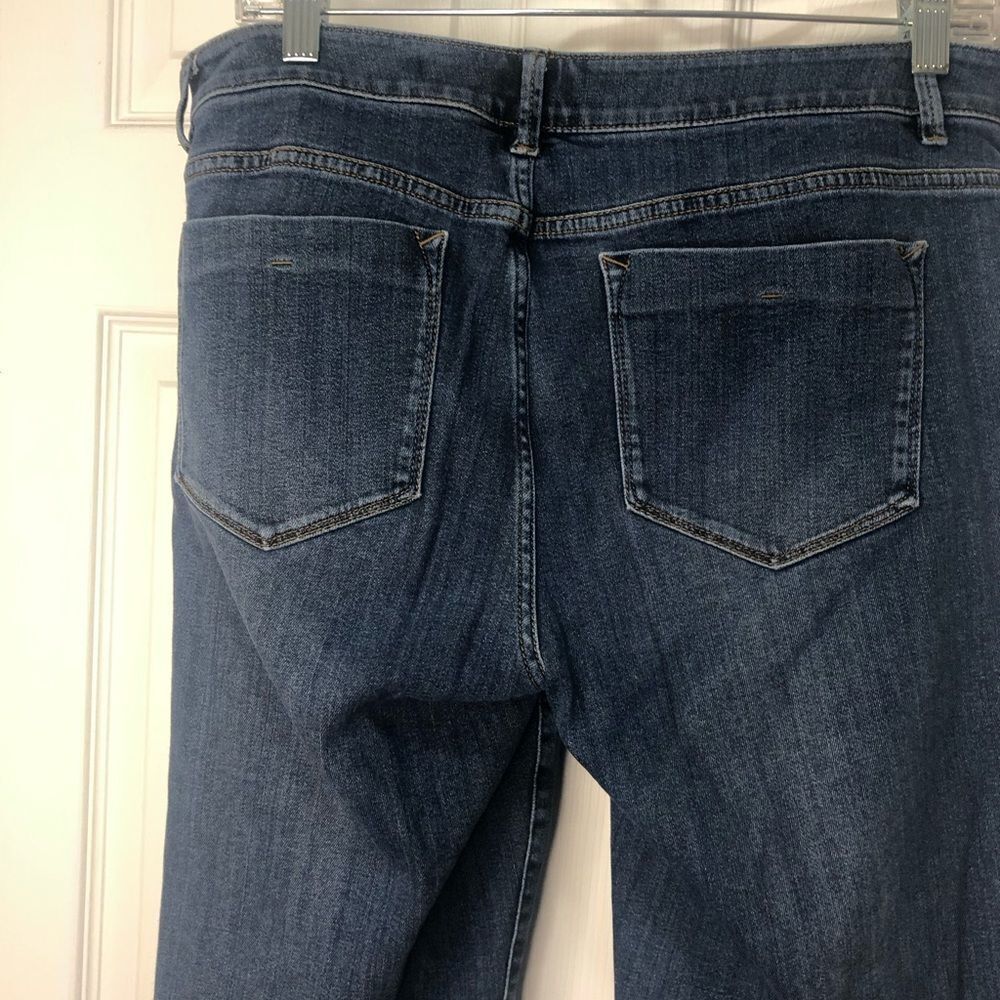 J. Jill denim weekender straight leg blue jeans, size 8 - Picture 10 of 15